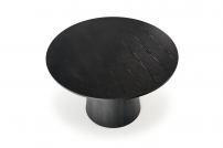 GINTER stůl kör alakú, Fekete (2p=1szt) stůl okragly 120 ginter - Fekete