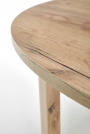 RINGO asztal - asztallap kézműves tölgy, lábak - kézműves tölgy (102-142x102x76 cm) (2p=1db) stůl okragly rozkladany 102-147 ringo - Dub craft