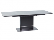 Stůl PALLAS CERAMIC šedý mramorový efekt/Černý MAT 160(210)x90  Stůl pallas ceramic šedý efekt mramoru/Černý mat 160(210)x90