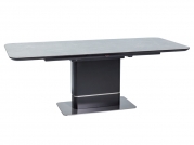 Stôl PALLAS CERAMIC šedý mracamový efekt /Čierny MAT 160(210)x90  stOL pallas ceramic šedý mramorový efekt /čierny mat 160(210)x90 