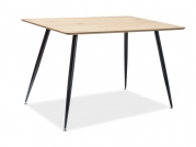 Stôl REMUS dub/Čierny rám 120X80  Stôl remus dub/Čierny rám 120x80