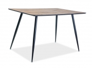 Stôl REMUS Orech/Čierny rám 120X80  Stôl remus Orech/Čierny rám 120x80