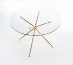 Rondo asztal - bézs / sárga stůl rondo - béžovýbarvý / Žlutý