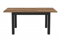 Stôl rozkladany Olin 92 do jedálne 130-175x85 - appenzeller fichte / Čierny mat Rozkladací stôl 130-175x85 Olin 92 - appenzeller fichte / čierny mat - opcja rozkladania
