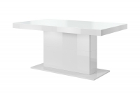 stôl Quartz 2497GP81 Biely/Biele sklo  Biely stôl do jedálne