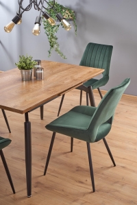 Cambell összecsukható asztal - természetes/fekete  stůl rozkladany cambell přírodní/Fekete