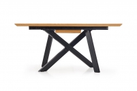CAPITAL összecsukható asztal - tölgy sárga/fekete stůl rozkladany capital Dub Žlutý/Fekete