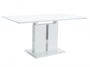 Stůl rozkládací Dallas (110-150)X75 - Bílý lak  Stůl rozkládací dallas (110-150)x75 - Bílý lak 