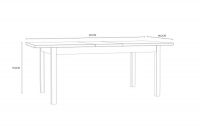 stôl rozkladaný Jytana 160 cm - Dub mauvella stôl rozkladaný Jytana 160 cm - Dub mauvella