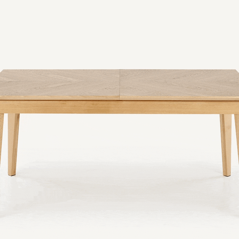 Rozkládací jídelní stůl Liroden 160-240x90 cm dřevěný - přírodní dub Stůl rozkladany Liroden 160-240x90 cm dřevo - dub přírodní