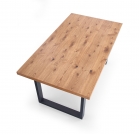 Stůl rozkládací Perez - světlý dub / černý stůl rozkládací perez - světlý dub / černý