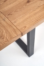 Masă pliabilă Perez 160-250 cm - stejar deschis / negru stůl rozkladany perez - světlý dub / černý
