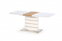 Toronto összecsukható asztal - fehér / sárga tölgyfa stůl rozkladany toronto - Bílý / Dub Žlutý