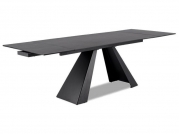 Stôl SALVADORE CERAMIC šedý mramor/Čierny MAT (160-240)X90 stOL salvadore ceramic šedý mramor/čierny mat (160-240)x90