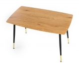stôl Tripolis - Dub Žltý / Čierny Stôl tripolis - Dub Žltý / Čierny