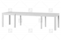 Stôl Wenus 40 - biely mat  Biely Rozkládací stôl 