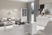 Konferenční stolek Desentio 110 cm - Bílá alpská matná  Nábytek do obývacího pokoje desentio