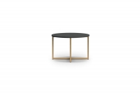 Konferenční stolek Kalso 60 - Tmavě modrý / zlaté nožičky konferenční stolek do obývacího pokoje