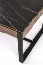 RAMONA Konferenčný stolík Čierny mramor / orieškový Konferenčný stolík ramona - Čierny mramor / orieškový
