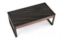 RAMONA Konferenční stolek Černý mramor / ořechový konferenční stolek ramona - Černý mramor / ořechový