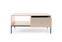 Konferenční stolek se zásuvkou Eladia - Béžový moderní design