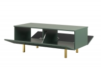 Konferenčný stolík Scalia II 120 2K s úložným priestorom - labrador mat / zlaté nožičky kávový stolík s úložným priestorom Scalia II 120 2K s úložným priestorom - labrador mat / zlaté nožičky - vnútro