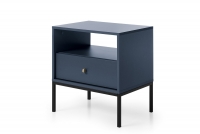 Noční stolek se zásuvkou Eladia - Tmavě modrý Tmavě modrý Noční stolek