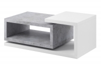 Konferenčný stolík Bota 97 - Biely / beton colorado