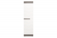Blanco 19 szekrény - 55 cm ruhásszekrény Blanco 19 egyajtos 55 cm - fenyőfa sniezna / new grey