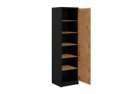 Dulap Modern Loft P pentru pat vertical rabatabil - negru / stejar lancelot dulap Modern P - 60 cm do polkotapczanu pionowego - negru / stejar lancelot