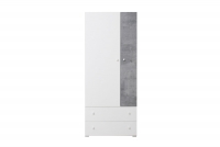 Skříň Sigma SI3 L/P - Bílý lux / beton