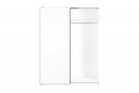 Skříň s posuvnými dveřmi Kendo 07 - 151 cm - Bílý Skříň s šatní tyčí