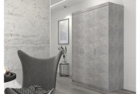Skriňa trojdverová Lena 3D - betón svetlý Moderná obývacia izba
