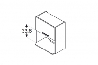 Skrinka Kuchynská závesná Kammono F11 WOM60/71 pod zabudowe mikrofalowki wolnostojacej Skrinka Kuchynská závesná Kammono F11 WOM60/71 pod zabudowe mikrofalowki wolnostojacej