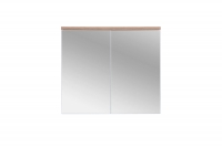 zrkadlová Skrinka Bali White 841-80 cm - Dub wotan / Biely mat 