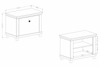 Skrinka na topánky Evora 38 - 71 cm - abisko ash / Dub Lefkas Skrinka na topánky Evora 38 - 71 cm - abisko ash / Dub Lefkas