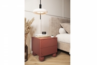 Nočný stolík Sonatia II 45 cm - burgundová Nočný Stôlík do spálne