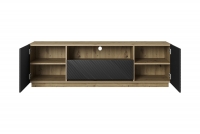 Asha TV-szekrény 167 cm - Artisan /matt fekete Asha TV szekrény 167 cm - Artisan /Matt fekete