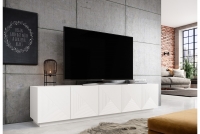 TV skrinka Asha 200 cm - Biely mat Skrinkado obývačky
