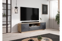 TV skrinka Asha 167 cm - artisan/rivier stone mat 