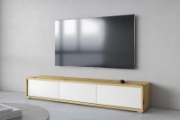 TV stolek Frida 38 - 180 cm - Dub artisan / Bílý Skříňka RTV Frida 38 - 180 cm - Dub artisan / Bílý