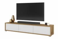 Skříňka RTV Frida 38 - 180 cm - Dub artisan / Bílý Skříňka RTV Frida 38 - 180 cm - Dub artisan / Bílý