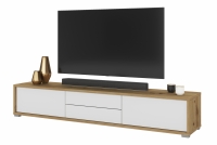 TV skrinka Frida 39 so zásuvkami 180 cm - Dub artisan / Biely TV skrinka Frida 39 so zásuvkami 180 cm - Dub artisan / Biely