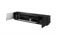 TV skrinka Loftia 200 cm - čierna/Čierny mat TV skrinka do obývacej izby