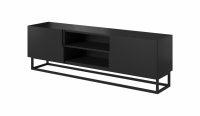 TV skrinka s kovovou podstavou Loftia Mini - čierna/čierny mat - skladom!