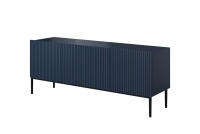 TV stolek Nicole 150 cm - tmavě modrá / černé nožky skříňka tv v tmavě modré barvě