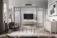 Stolík pod TV Sonatia II 150 cm - olivová TV skrinka do obývacej izby