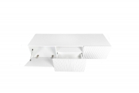 Závěsný TV stolek Nicole 150 cm - bílá / bílý mat závěsná Skříňka tv