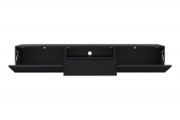 Závěsný TV stolek Scalia 190 cm s výklenkem - černý mat solidní provedení