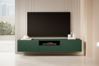 Závěsný TV stolek Scalia 190 cm s výklenkem - labrador mat TV skříňka závěsná Scalia 2K1SZ s výklenkem - labrador mat - aranzacja